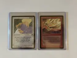 ANGELIC VOICES + FIRESTORM PHOENIX (NM+) Lot of 2 Legends Rares - Vintage MTG - Image 5