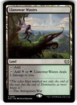 Llanowar Wastes Commander: Duskmourn: House of Horror Regular MTG - Image 1