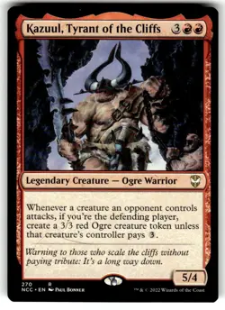 Kazuul, Tyrant of the Cliffs Commander: Streets of New Capenna Regular MTG - Image 1