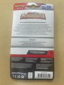 Pokemon Paldea Evolved Smoliv Card & Booster Pack Set - Image 2