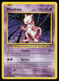 Mewtwo #51/108 XY - Evolutions Rare Pokemon TCG NM Non-Holo Rare - Image 1