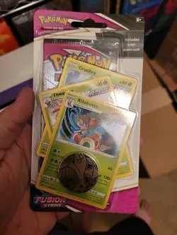 Fusion Strike Premium Booster Pack Rillaboom Grookey Blister Pokemon TCG - Image 1