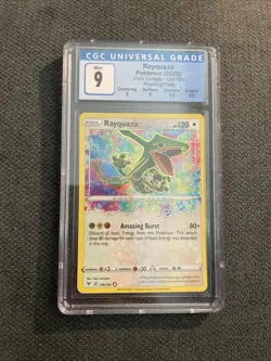 2020 Pokemon SWSH Vivid Voltage #138 Rayquaza Amazing Rare PSA 10 Gem Mint - Image 1