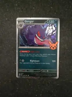 2024 Pokemon GENGAR Trick or Trade Halloween Holographic Holo 057/091 NM-MINT+ - Image 1