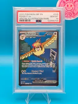 PSA 10 - 2023 Pokemon, OBF EN, Pidgeot EX, Special Illustration Rare - Image 1