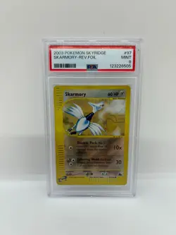 2003 POKEMON SKYRIDGE #97 SKARMORY-REVERSE FOIL PSA 9 MINT - Image 1