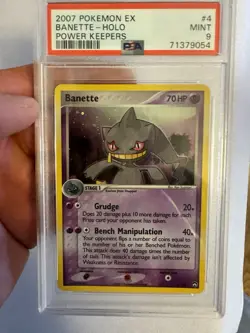 2007 Pokemon - Banette Holo Rare - EX Power Keepers 4/108 - PSA 9 Mint! Nintendo - Image 1