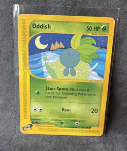 Oddish 097/147 Aquapolis Regular Pokemon TCG Moderately Played - Image 1