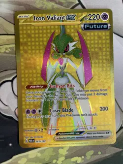 Pokemon TCG: Iron Valiant ex 261/182 SV04: Paradox Rift Holo - Image 1