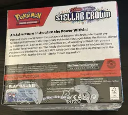 Pokemon TCG Stellar Crown Booster Box Factory Sealed - Image 2