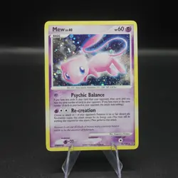 Mew 15/132 2007 Pokemon Secret Wonders Holo Swirl LP Lightly Played - Image 1
