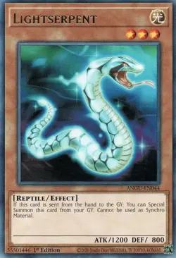 Yugioh! Lightserpent - ANGU-EN044 - Rare - 1st Edition Near Mint, English - Image 1