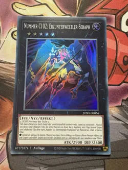 Yugioh! Nummer C102: Erzunterweltler-Seraph Super Rare - JUSH-DE056 1. Auflage - Image 1