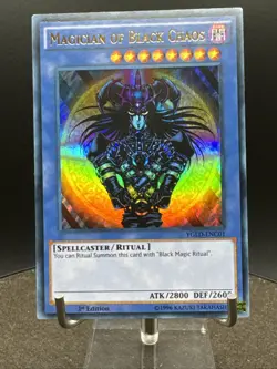 Yugioh Magician Of Black Chaos YGLD-ENC01 Ultra Rare 1st Ed - Image 4