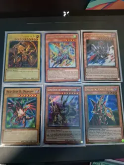 Yugioh - Collector & Staple Monster Cards | RA, Red-Eyes, Gladiator Beast | 6x - Image 1