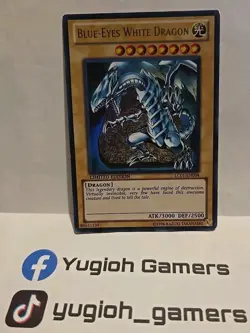 YUGIOH BLUE EYES WHITE DRAGON LC01 LIMITED EDITION ULTRA LIGHT PLAYED - Image 1