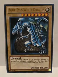 YUGIOH BLUE EYES WHITE DRAGON SDBE UNLIMITED ULTRA LIGHT PLAYED - Image 2