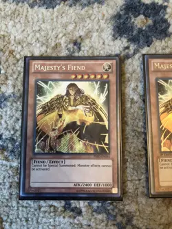 Yugioh! LP Majesty's Fiend - PRIO-EN034 - Secret Rare - 1st Edition Lot Of 3 - Image 2