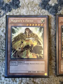 Yugioh! LP Majesty's Fiend - PRIO-EN034 - Secret Rare - 1st Edition Lot Of 3 - Image 3