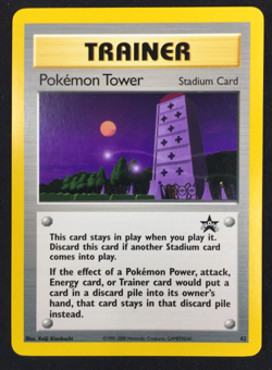 2000 Pokemon Black Star Promo Card #42 Trainer Pokemon Tower NM Unplayed - Image 2