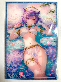 Keqing GENSHIN IMPACT - Waifu Goddess Trading Card - A5 Board Size CCG - Image 1
