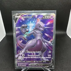 Mewtwo V SWSH229 Sword And Shield Promo Full Art NM Pokemon Card - Image 1