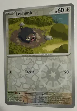 Pokemon TCG Card- 180/197 Lechonk - Reverse Holo - Obsidian Flames - NM/M - Image 3