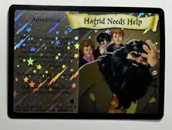 Harry Potter Trading Card Game Hagrid Needs Help 9/80 Holo Foil WOTC TCG MP - Image 1