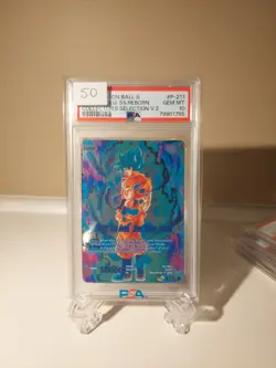 SSGSS Son Goku Soul Striker Reborn P-211 Foil Dragon Ball Super Card Game PSA 10 - Image 1