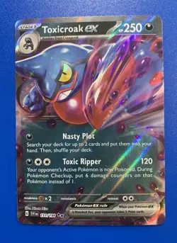 Toxicroak ex 131/198 SV01: Scarlet & Violet Base Set Holo - Pokemon Card - Image 1