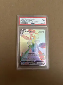 Pokemon 2020 Darkness Ablaze Scizor VMAX Rainbow Secret Rare Holo Card #193/189 - Image 1