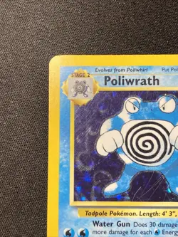 Pokemon TCG Base Set Unlimited Holo Rare Card Lot Poliwrath Hitmonchan Clefairy - Image 3