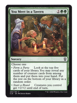 MTG-You Meet in a Tavern-Battle for Baldur's Gate-263-Near Mint-NonFoil - Image 1