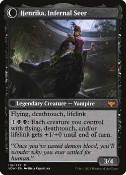 MTG - Henrika Domnathi - Innistrad: Crimson Vow - X1 - (LP) - - Image 2