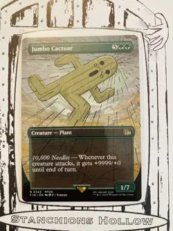 MTG Jumbo Cactuar (Borderless) - FINAL FANTASY (FIN) R 0343 - Image 1