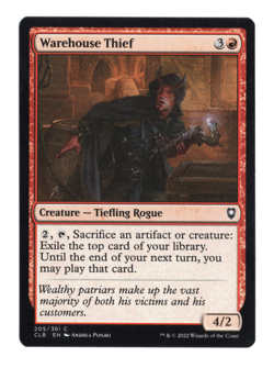 MTG-Warehouse Thief-Battle for Baldur's Gate-205-Near Mint-NonFoil - Image 1