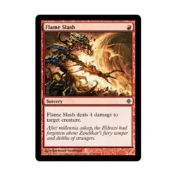 WOTC MtG Rise of the Eldrazi Flame Slash (C) (Foil) Fair - Image 1