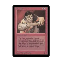 WOTC MtG Beta Gray Ogre (C) VG - Image 1