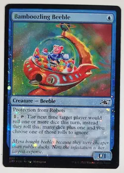 MTG - Bamboozling Beeble - Galaxy Foil - UNF 323 - Unfinity Magic the Gathering - Image 1