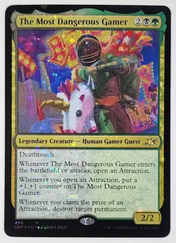 MTG - The Most Dangerous Gamer - Galaxy Foil - UNF 460 - Unfinity - Rare - Image 1