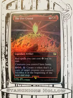 MTG The Fire Crystal (Borderless) (Foil) - FINAL FANTASY (FIN) R 0337 - Image 1