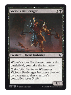 MTG-Vicious Battlerager-Battle for Baldur's Gate-155-Near Mint-NonFoil - Image 1