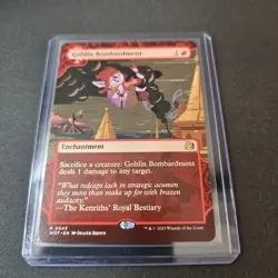 MTG Goblin Bombardment 43 Regular Rare Wilds of Eldraine WOT - Image 2