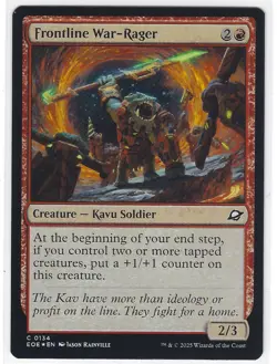 Frontline War-Rager | FOIL | NM | MTG | 0134 | Common | EOE - Edge of Eternities - Image 1