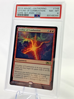 LEYLINE OF COMBUSTION FOIL Core 2020 Graded PSA 8 MTG Magic the Gathering Card - Image 1