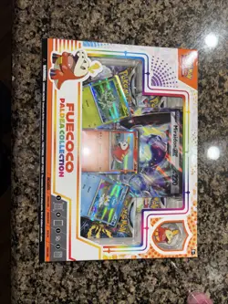 2023 Pokemon Fuecoco Paldea Collection Box Sealed with 3 foil promo cards - Image 1