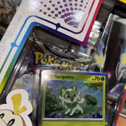 2023 Pokemon Fuecoco Paldea Collection Box Sealed with 3 foil promo cards - Image 2