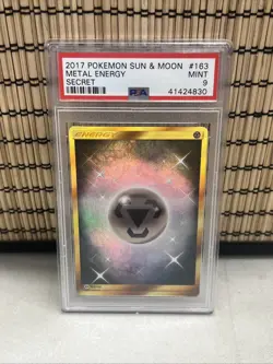 Metal Energy 2017 Pokemon Sun & Moon Secret #163 PSA 9 Mint - Image 1