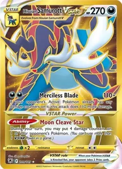 Hisuian Samurott VSTAR (Secret, #209/189) - Ho SWSH - Astral Radiance NM Pokemon - Image 1
