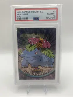 PSA 10 1999 Topps Pokemon T.V. Venusaur #3 - Image 1